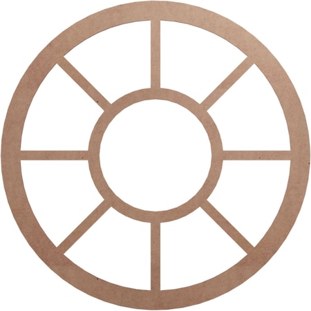 Ekena Millwork Grace Wood Fretwork Pierced Ceiling Medallion, Wood (Paint Grade), 38"OD x 13 3/4"ID x 3/8"T CMWP38X0375GRMF